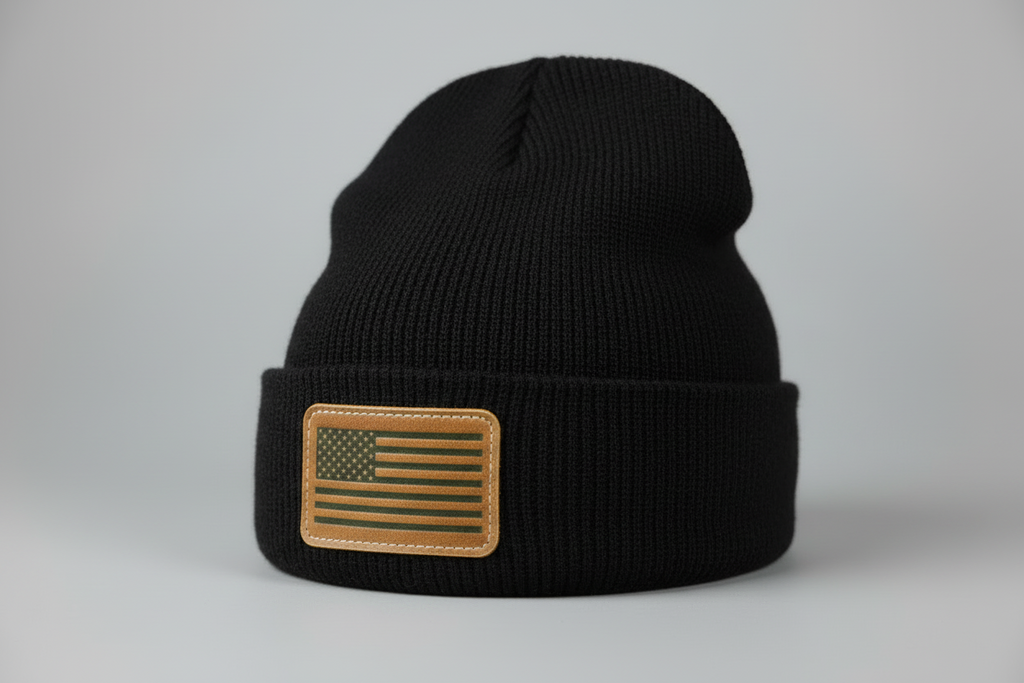 American Flag Leather Patch